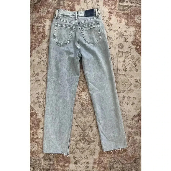 Abercrombie & Fitch The 90s Straight Ultra High Rise Criss Cross Jeans 25 0R - Picture 9 of 10